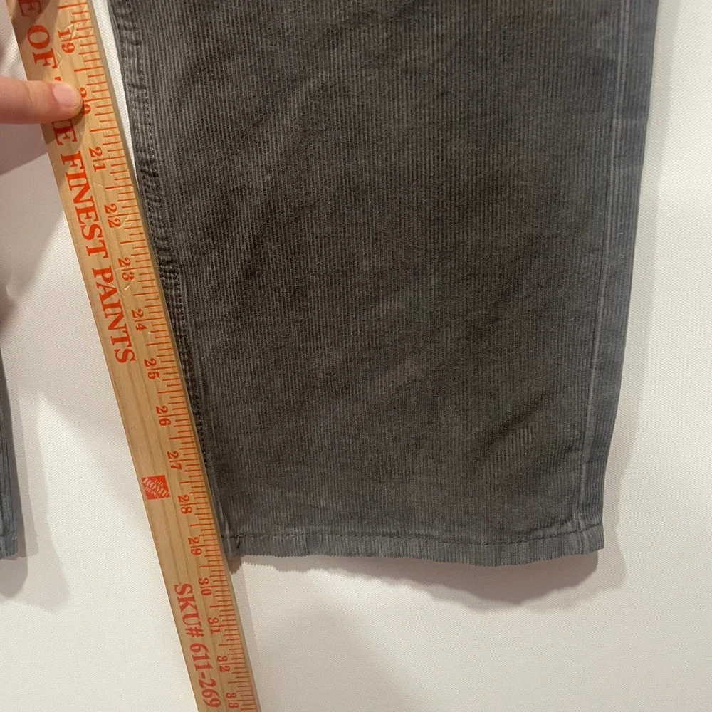 Levis‎ 514 Straight Fit Corduroy Pants Mens 36x30 Charcoal Gray Stretch Trousers